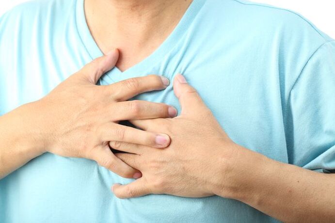 krūtinkaulio skausmas su osteochondroze