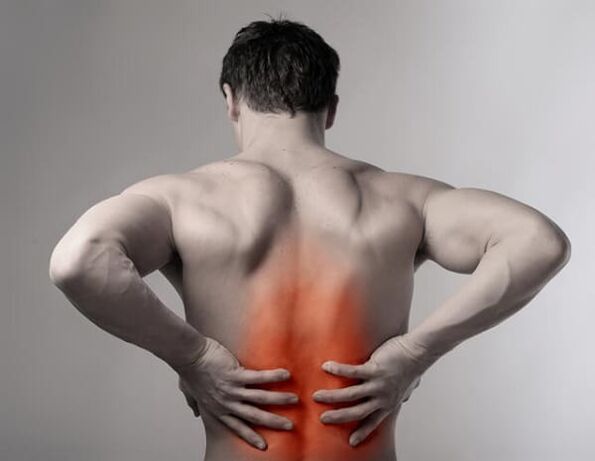 nugaros skausmas dėl stuburo osteochondrozės